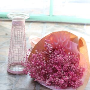 set hoa baby và lọ thủy tinh